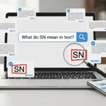 sn mean in text