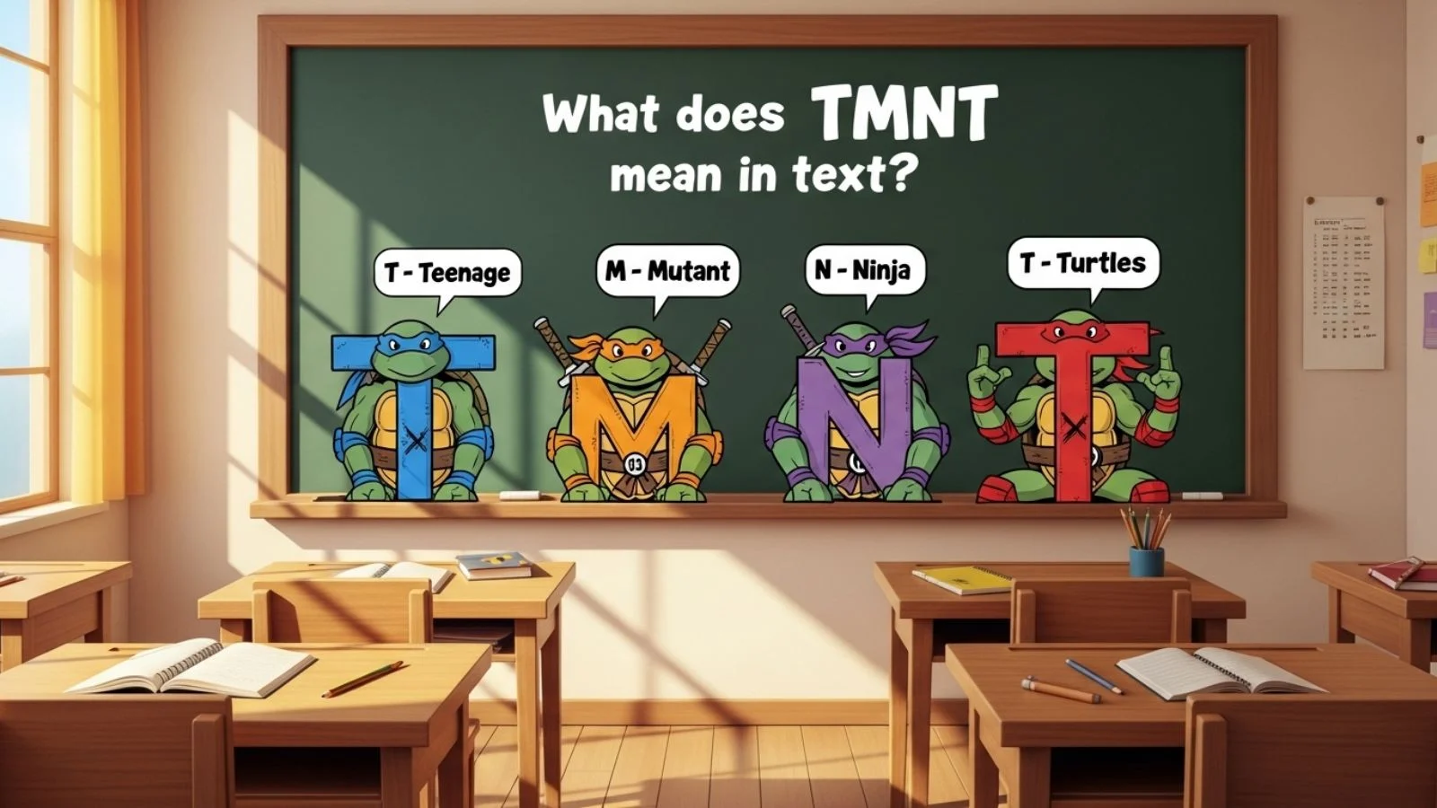 what does tmnt mean in text