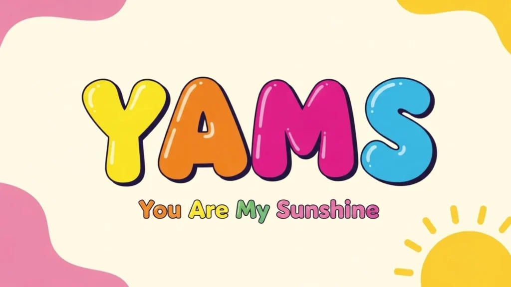 what does yams mean in text