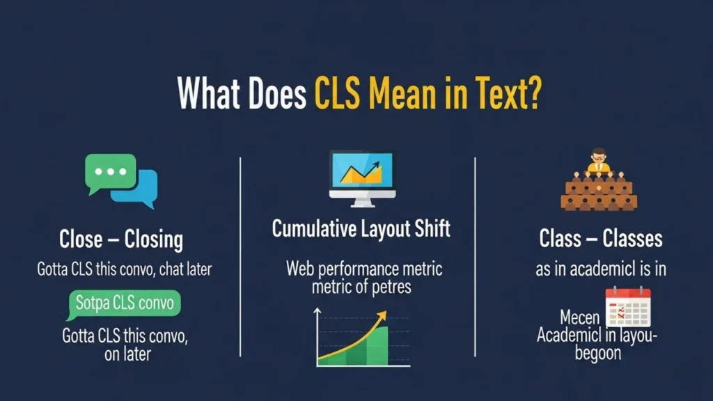 what does cls mean in text