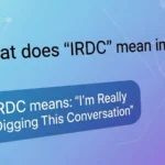 what does irdc mean in text