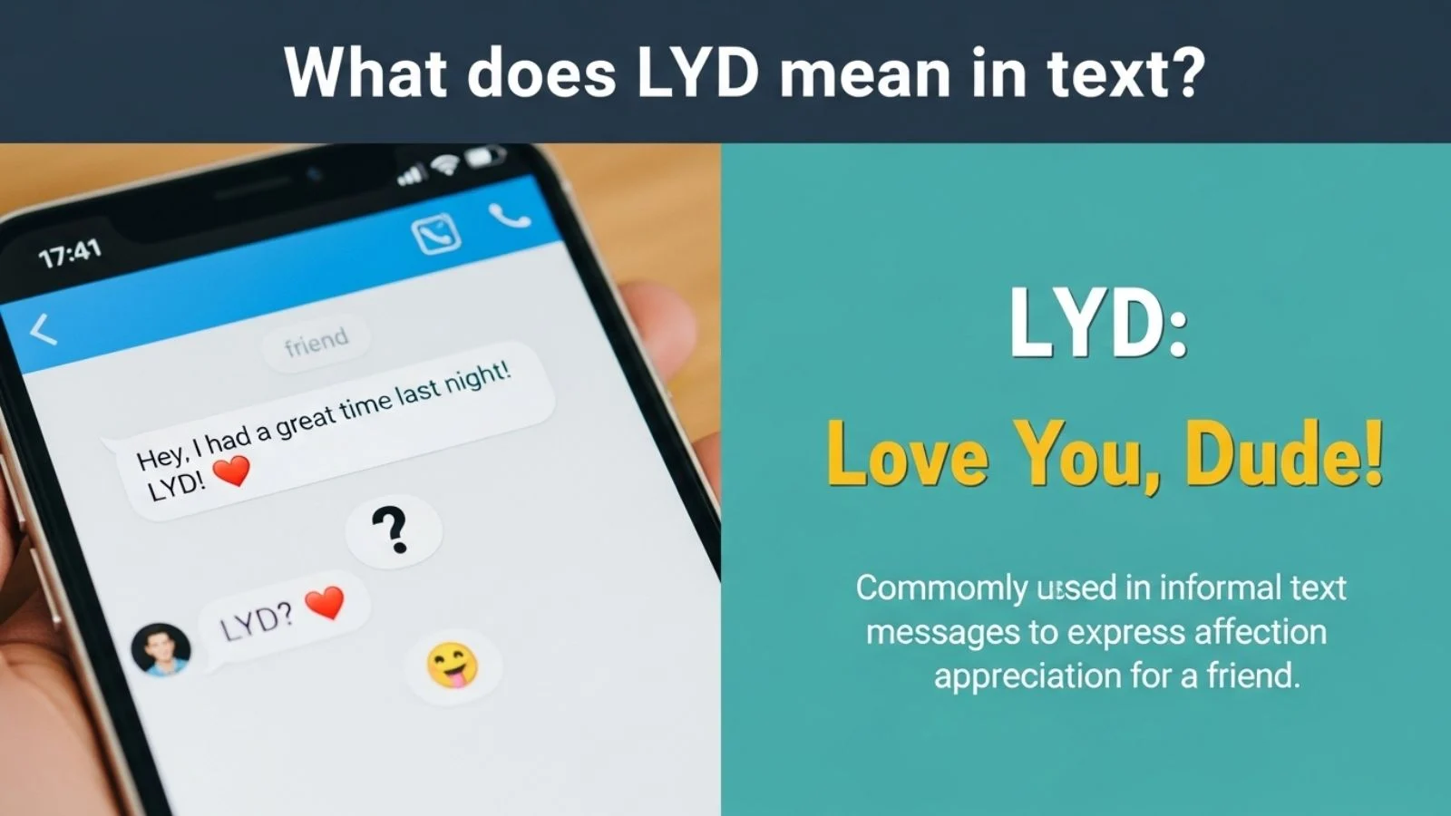 what does lyd mean in text