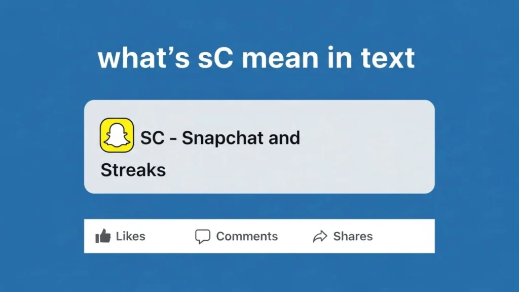 whats sc mean in text