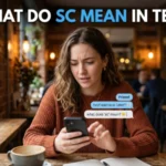 what do sc mean in text