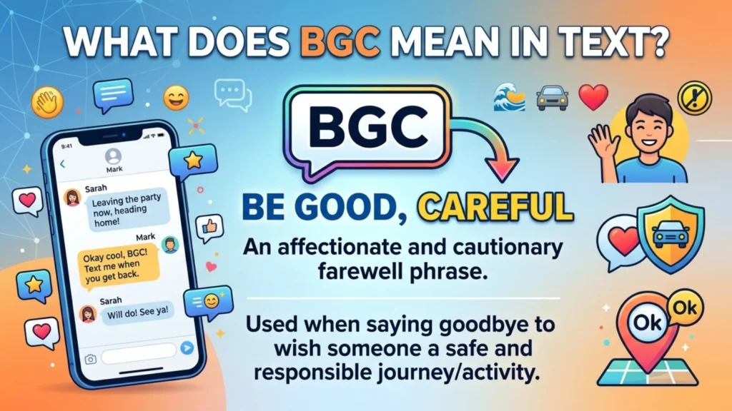 what does bgc mean in text