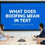what does boofing mean in text