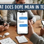 what does dope mean in text
