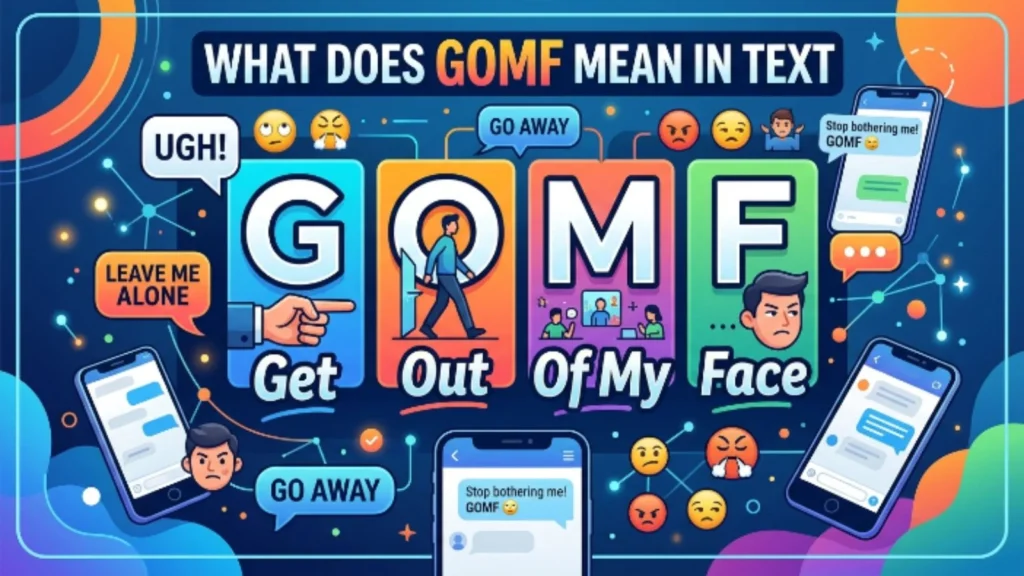 what does gomf mean in text