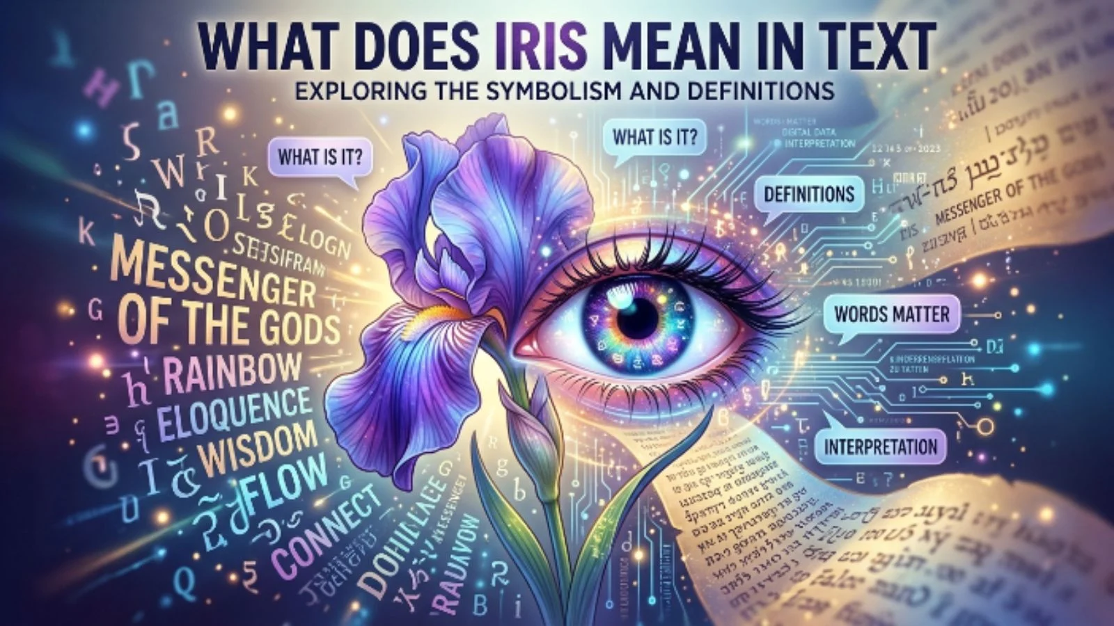 what does iris mean in text