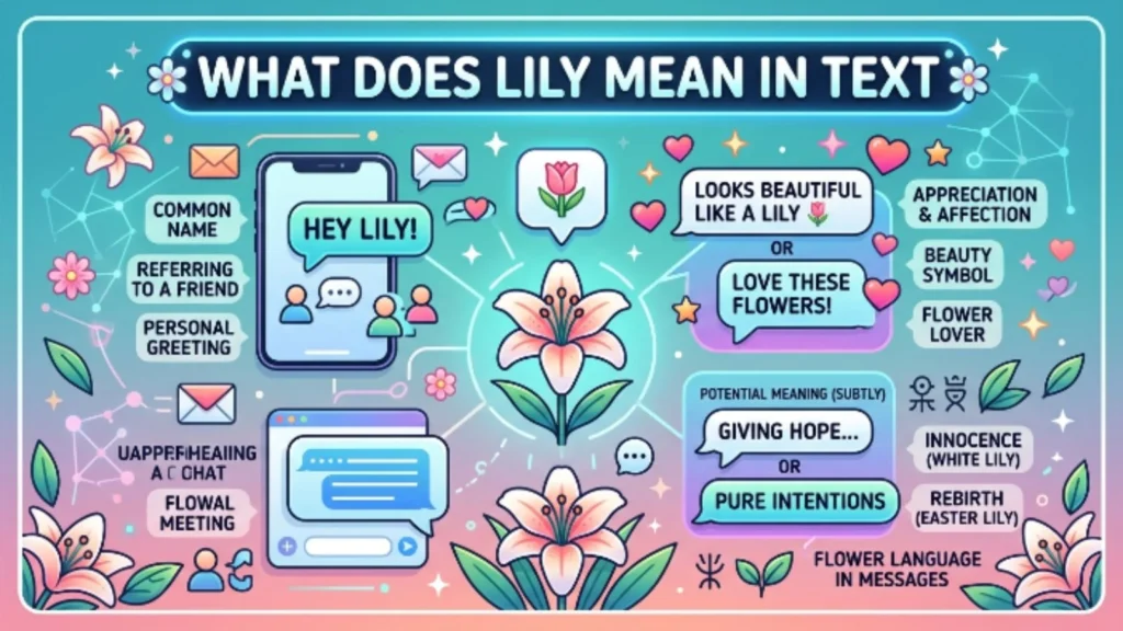 what does lily mean in text