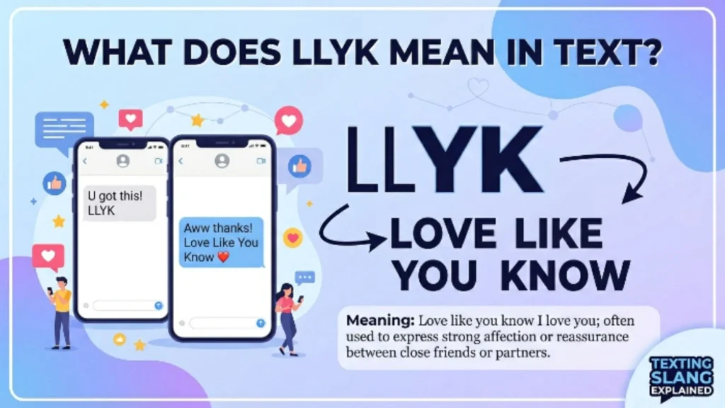 what does llyk mean in text