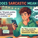 what does sarcastic mean in text