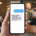 what does sas mean in text
