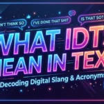 what idts mean in text
