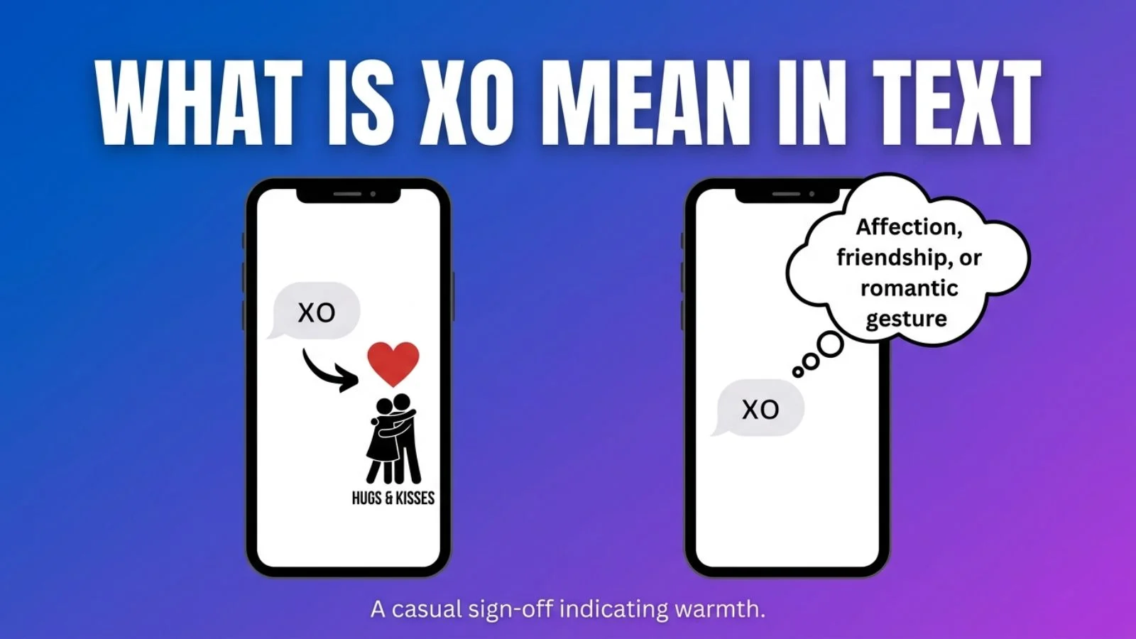 what is xo mean in text