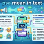 psa mean in text