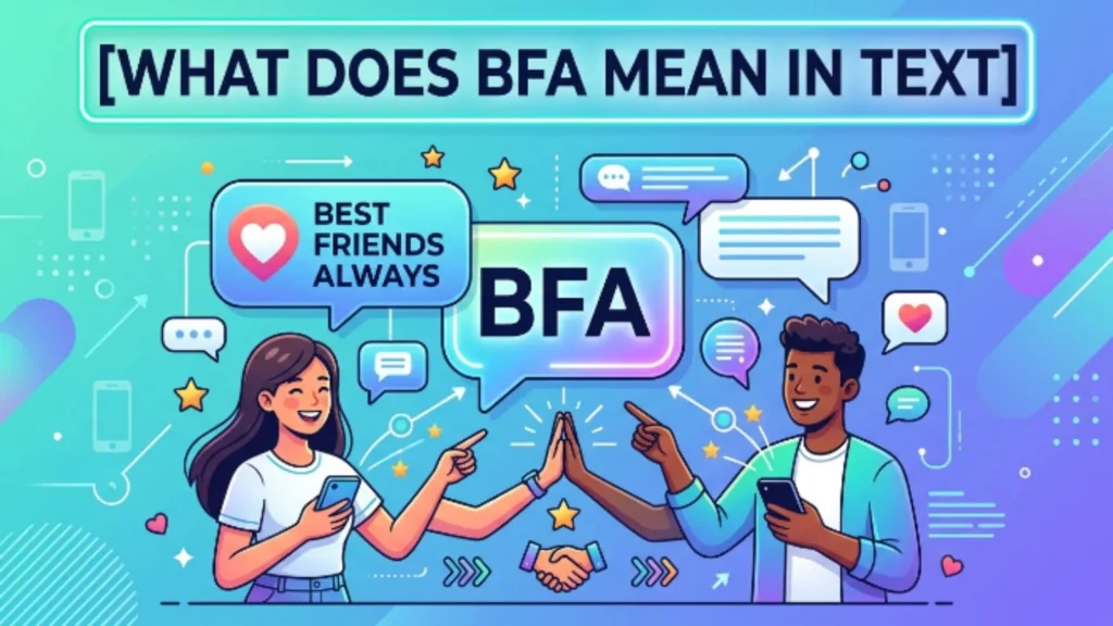 what does bfa mean in text