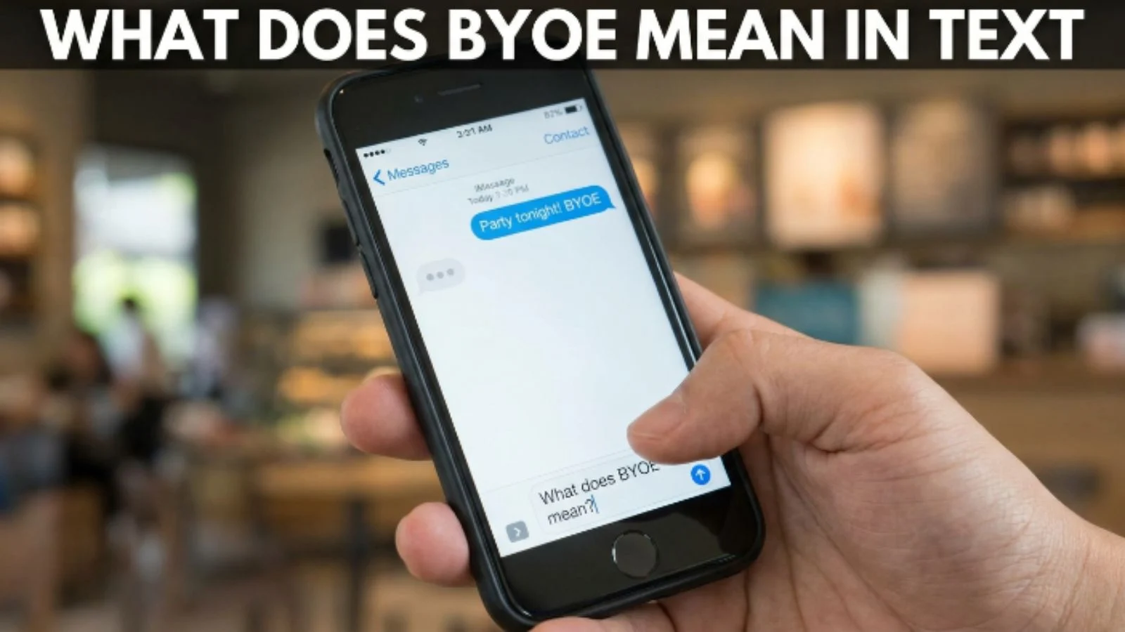 what does byoe mean in text