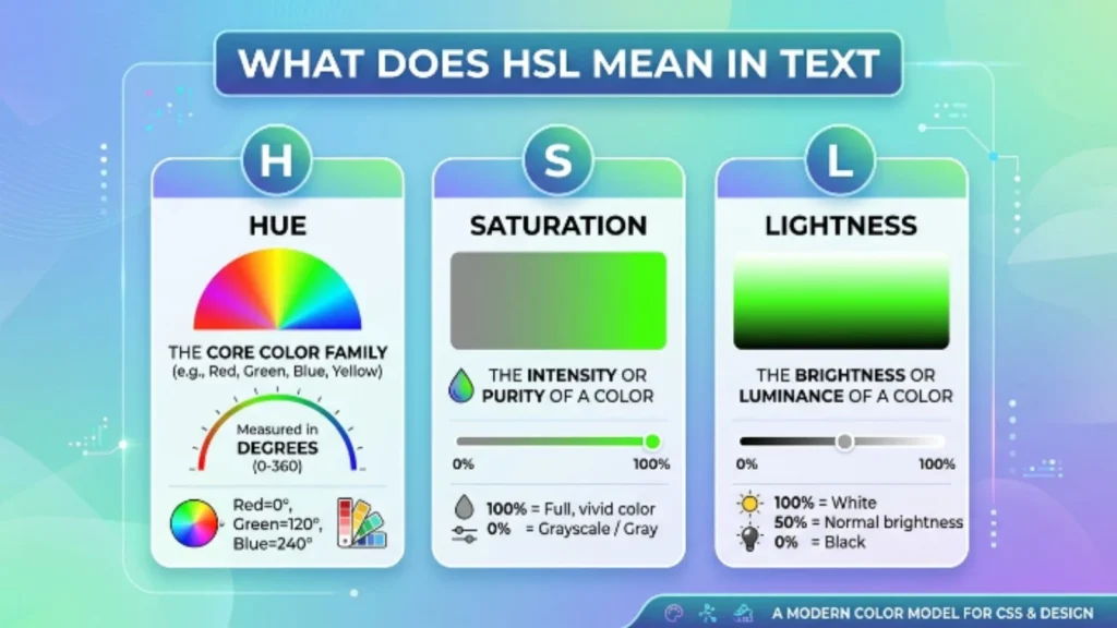 what does hsl mean in text