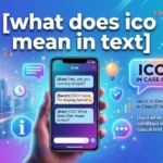what does ico mean in text
