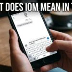 what does iom mean in text