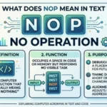 what does nop mean in text