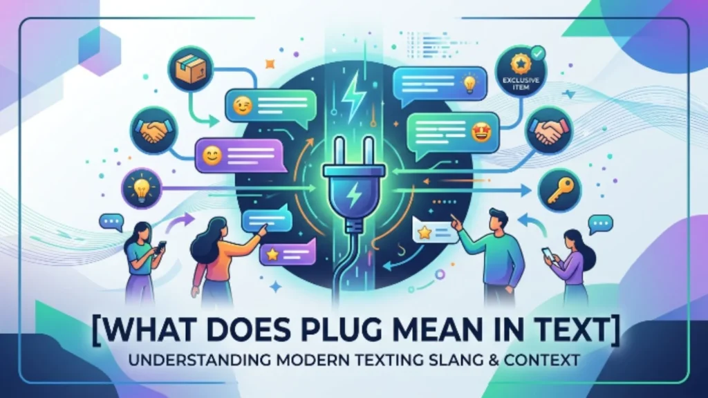 what does plug mean in text