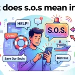 what does s.o.s mean in text