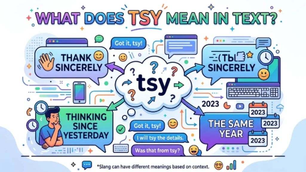 what does tsy mean in text