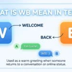 what is wb mean in text