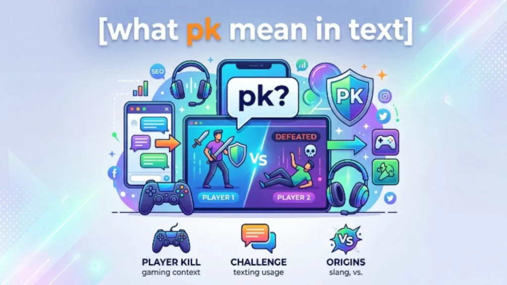what pk mean in text