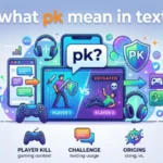 what pk mean in text
