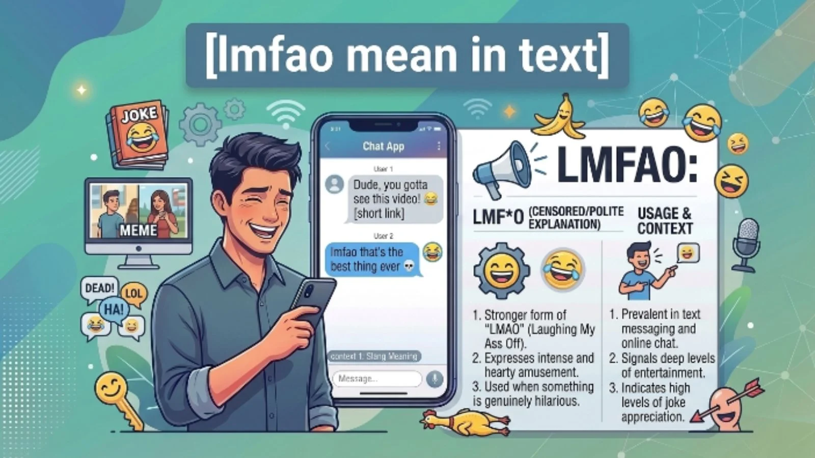lmfao mean in text