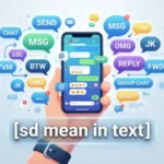 sd mean in text