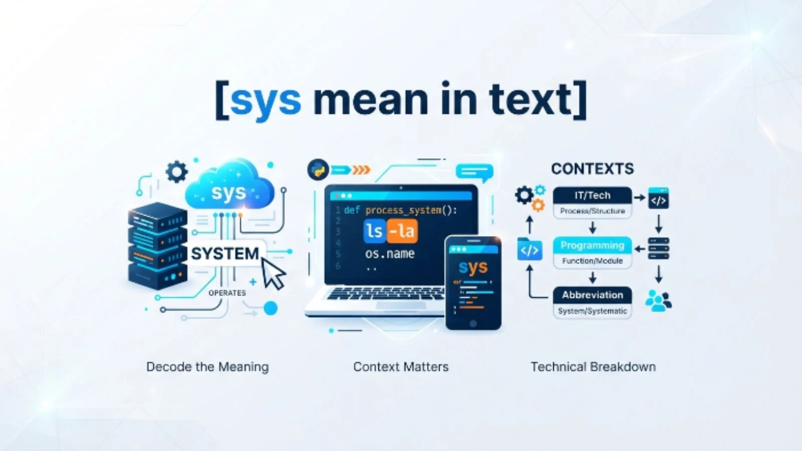 sys mean in text