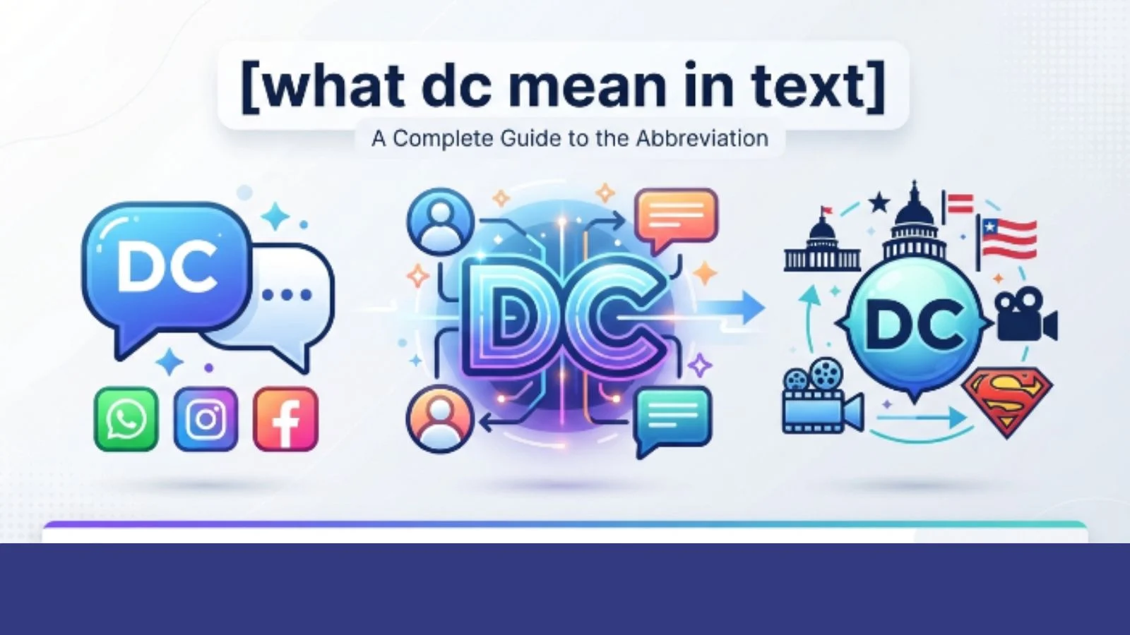 what dc mean in text