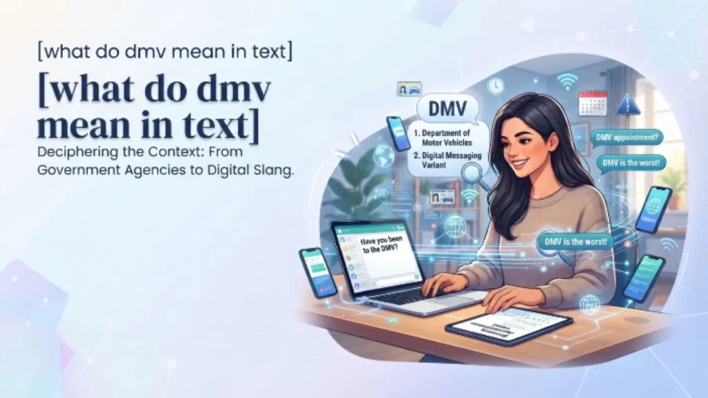what do dmv mean in text