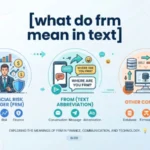 what do frm mean in text