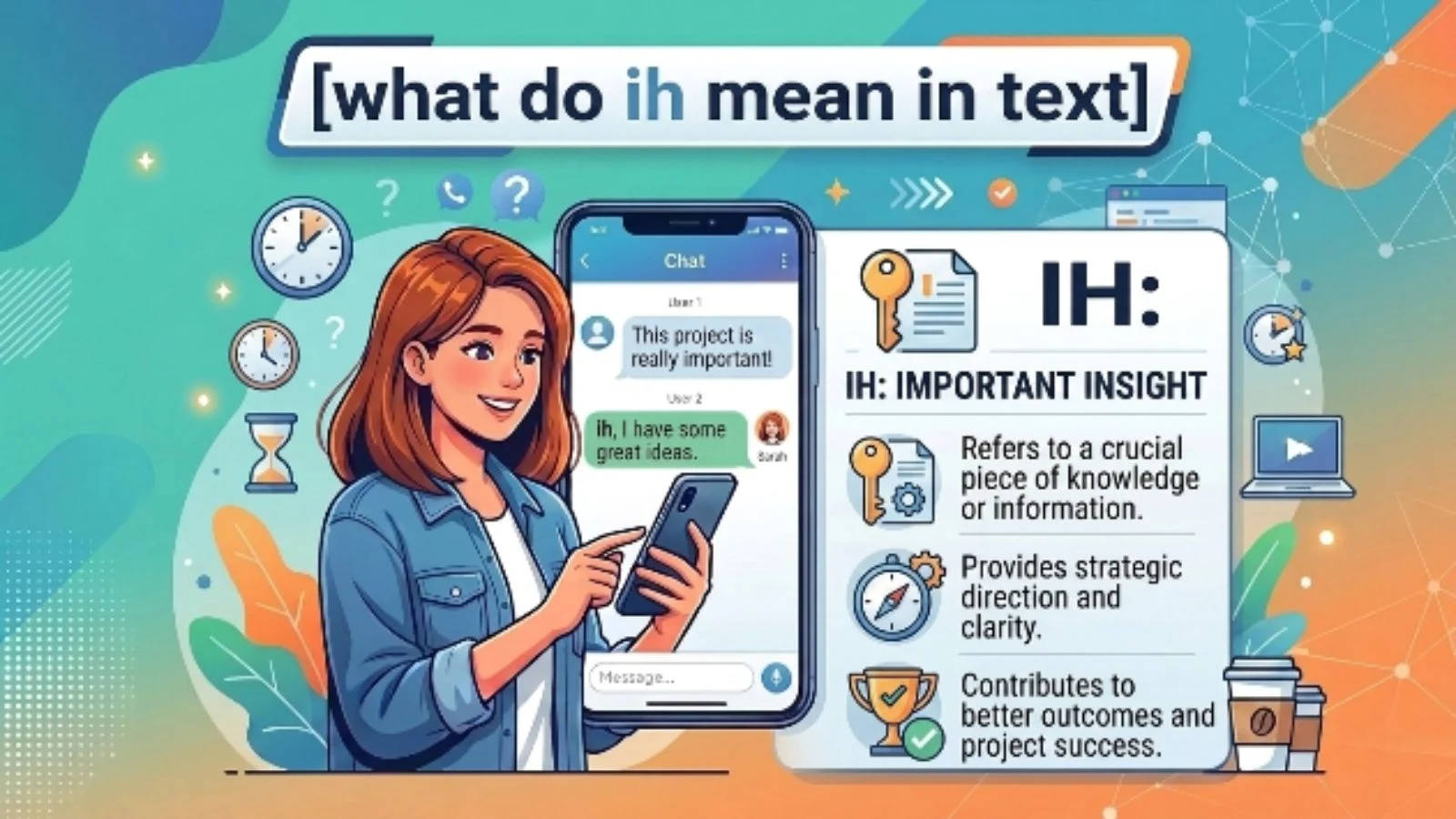 what do ih mean in text
