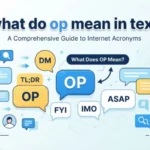 what do op mean in text