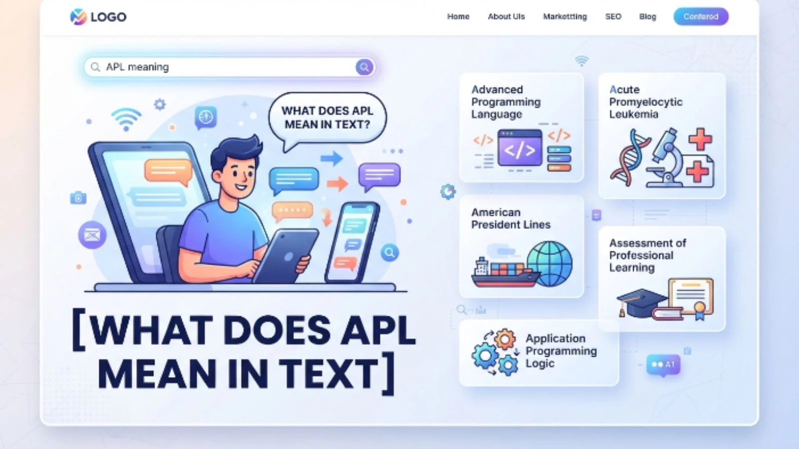 what does apl mean in text