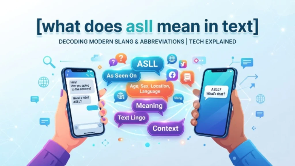 what does asll mean in text