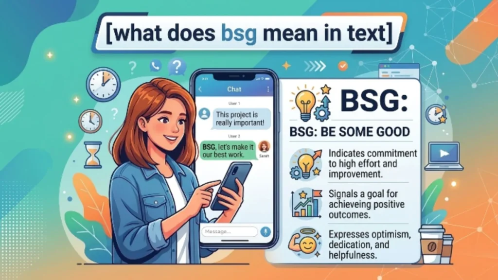 what does bsg mean in text