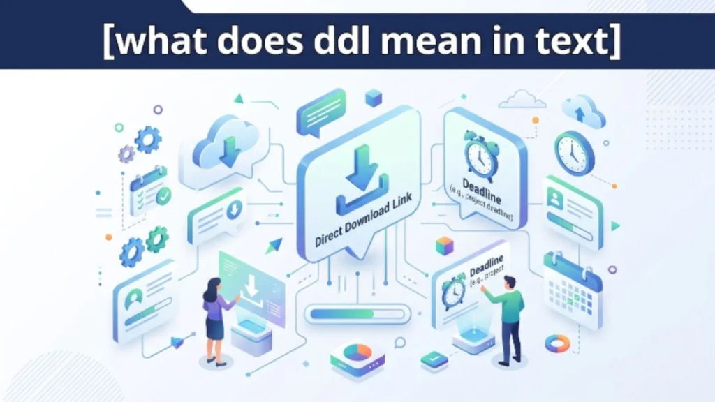 what does ddl mean in text