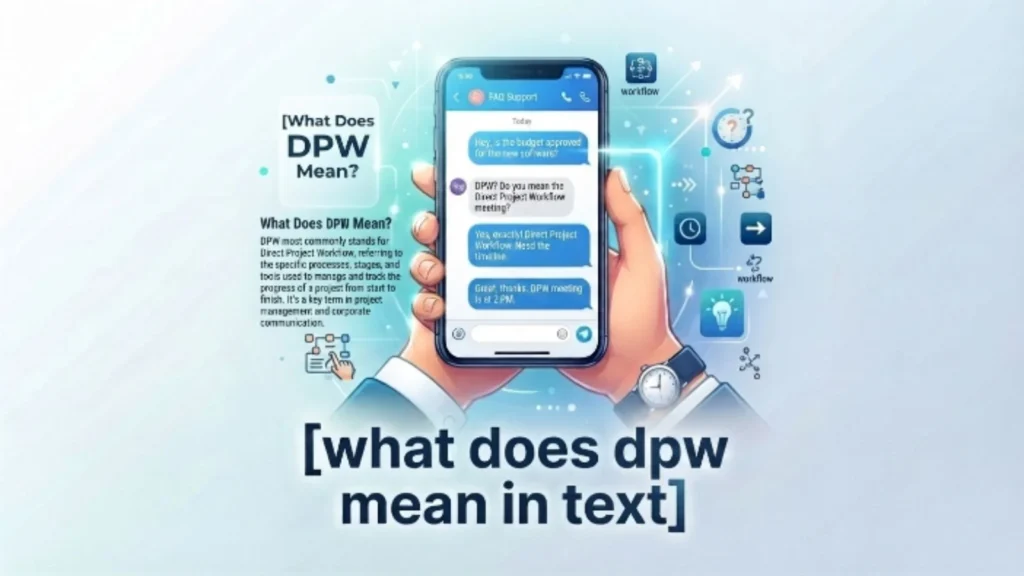 what does dpw mean in text