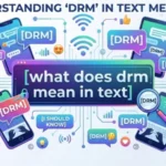 what does drm mean in text