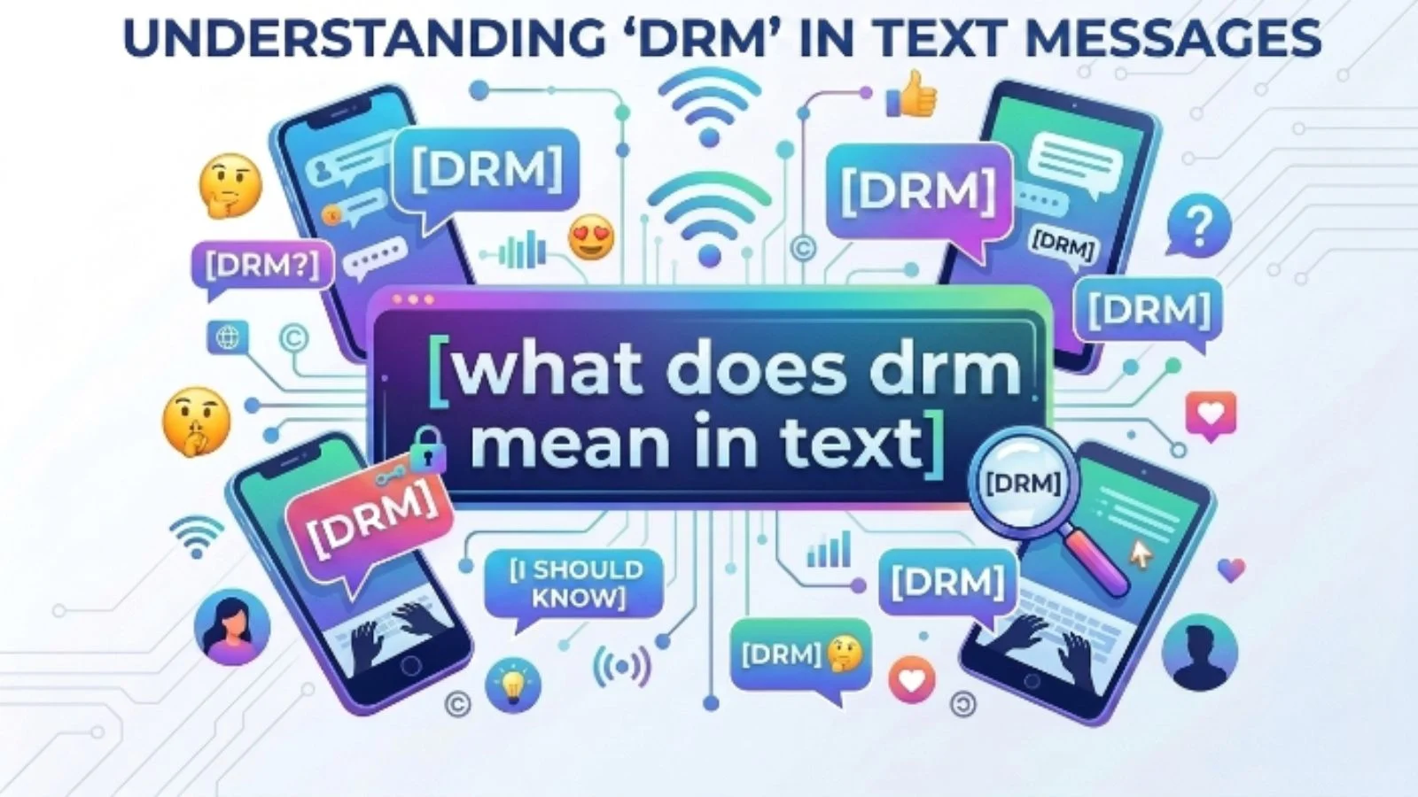 what does drm mean in text