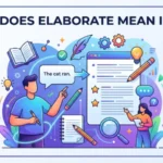 what does elaborate mean in text