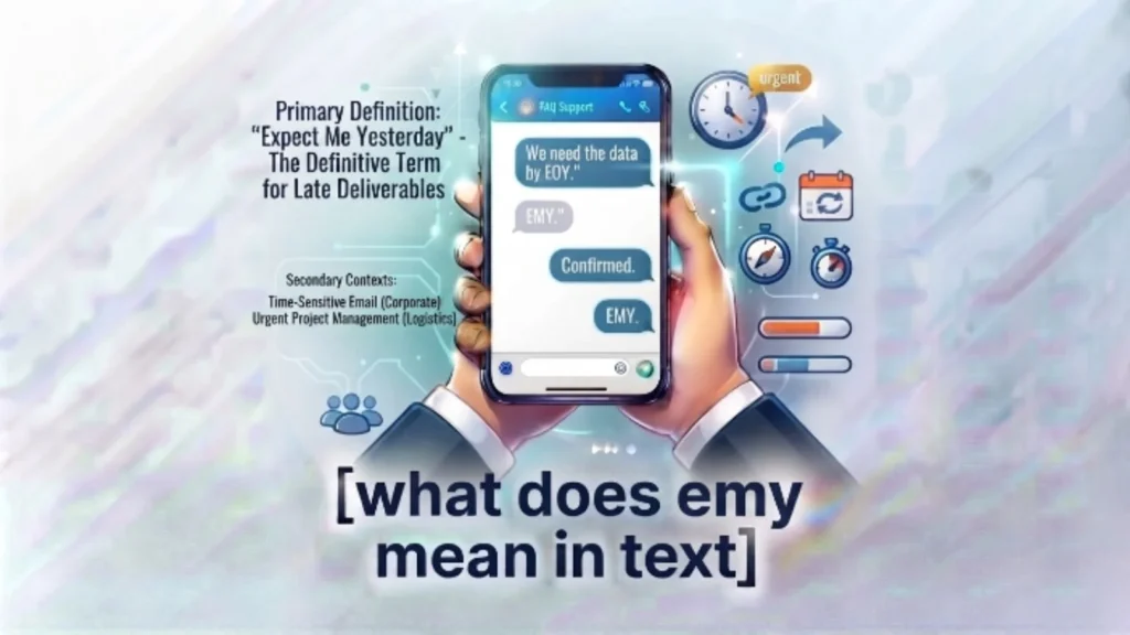 what does emy mean in text