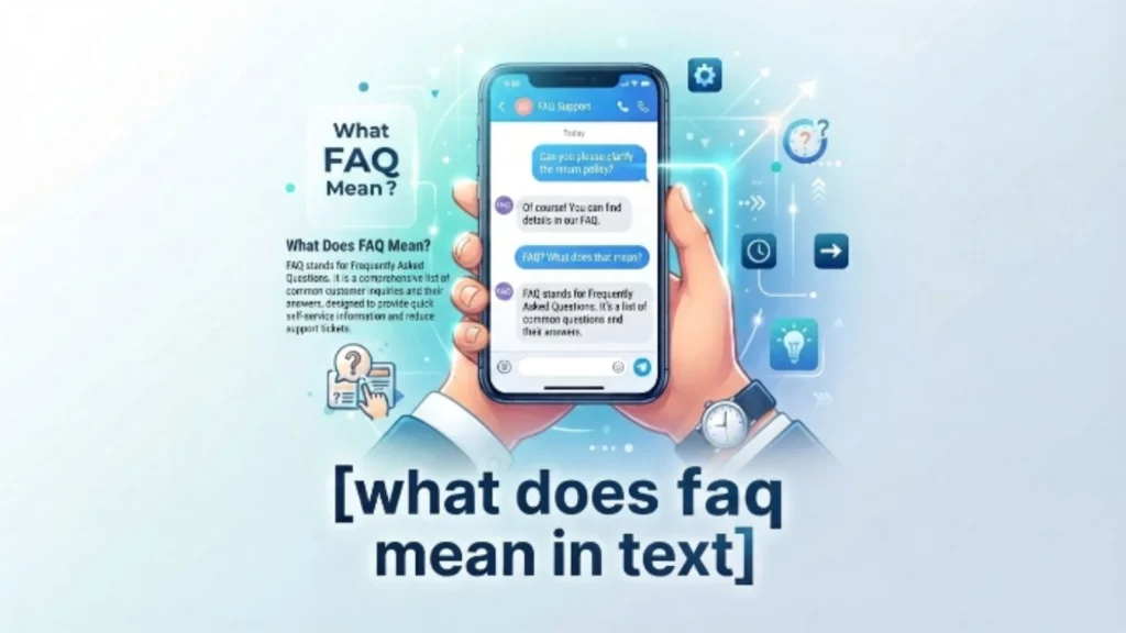 what does faq mean in text